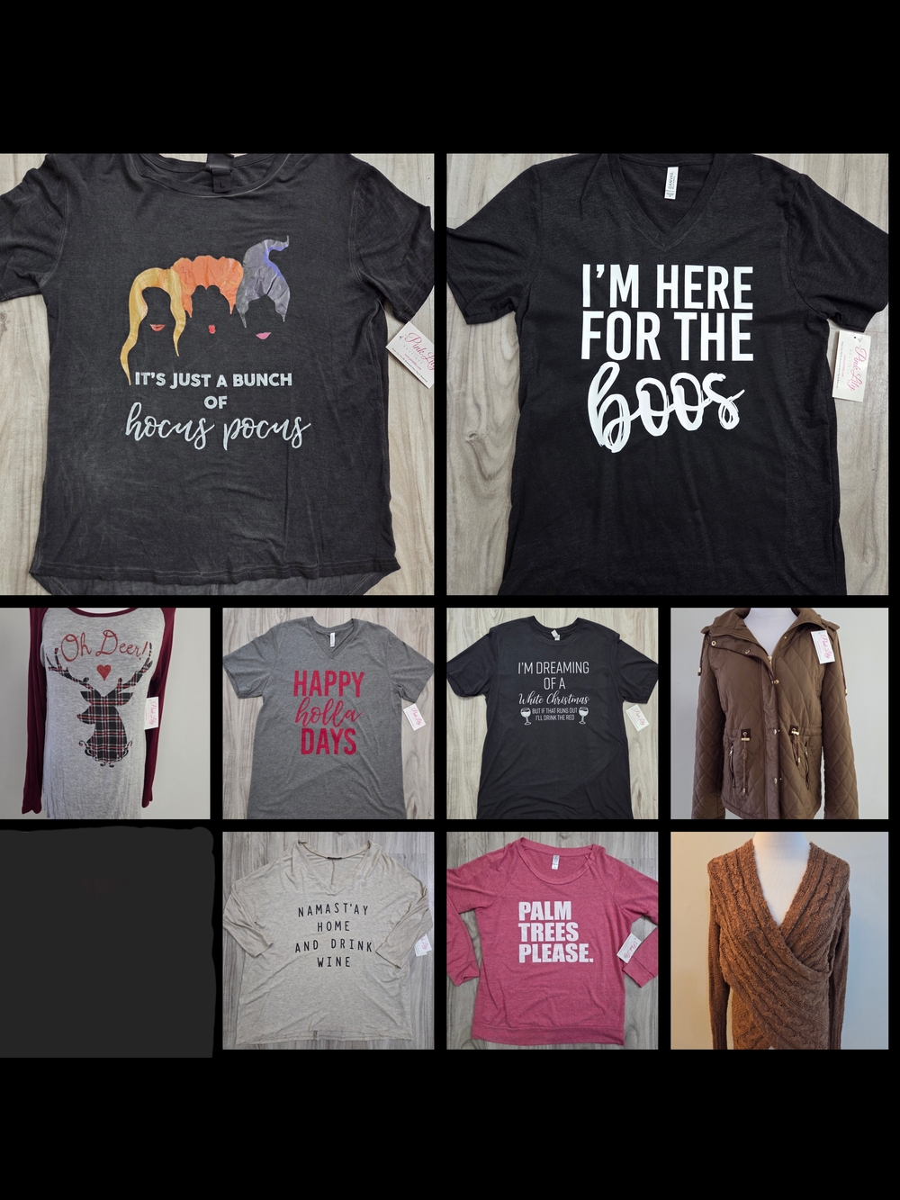 Pink Lily Black 'I'm Here For The Boos' Short Sleeve Tee